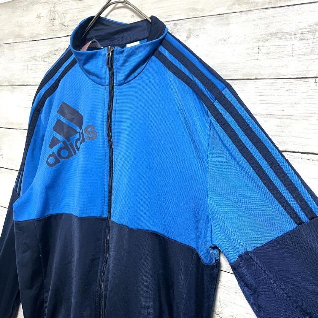 adidas(アディダス)のz47 US古着 アディダス フルジップ トラックジャケット バイカラー メンズのトップス(ジャージ)の商品写真