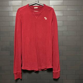 アバクロンビーアンドフィッチ(Abercrombie&Fitch)のアバクロ赤ロングT(Tシャツ/カットソー(七分/長袖))