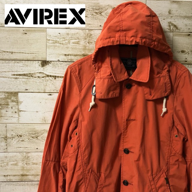 AVIREX(アヴィレックス)の【訳あり】AVIREX アヴィレックス　コート　オレンジ　キャンプ　アウトドア メンズのジャケット/アウター(その他)の商品写真