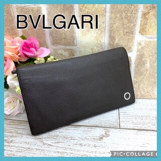 BVLGARI - 【 人気 】BVLGARI ブルガリ ブルガリマン レザー グレー 長財布