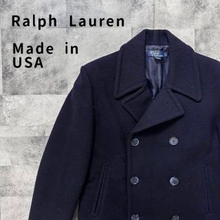 ラルフローレン(Ralph Lauren)の美品　ラルフローレン　USA製　ピーコート　90s 古着　ネイビー(ピーコート)