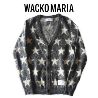 ワコマリア(WACKO MARIA)のWACKO MARIA スターモヘアカーディガン　星　総柄(カーディガン)