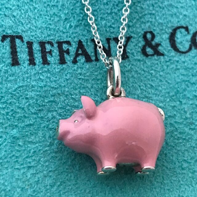 Tiffany ぶたチャーム ネックレス美品希少 | フリマアプリ ラクマ