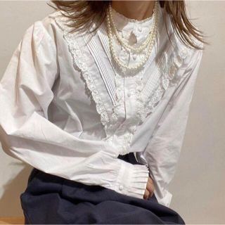 Natiam antique sleeve lace blouse  ブラウス(シャツ/ブラウス(長袖/七分))