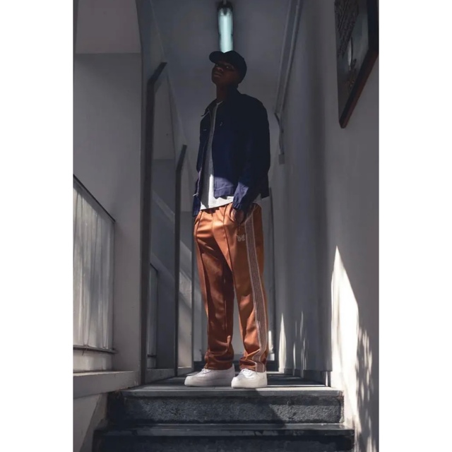 18AW Needles ストレート トラックパンツ ブラウン ベージュ