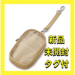 ジェラートピケ(gelato pique)の【新品未開封★タグ付】ジェラートピケ　アクスタケース　キャリーポーチ　黄色(ポーチ)