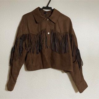 エイチアンドエム(H&M)のフリンジジャケット(テーラードジャケット)