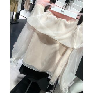 ディーホリック(dholic)の2wayオーガンジーオフショルブラウス❤️👚(シャツ/ブラウス(長袖/七分))