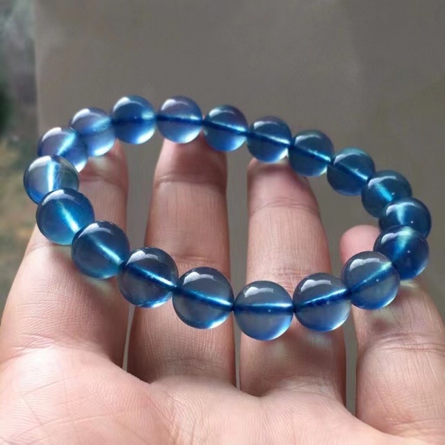 激安/新作 【天然】アクアマリン ブレスレット 10mm ブレスレット