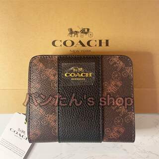 コーチ(COACH)の【COACH】 ビルフォールド ウォレット ホース アンド キャリッジ折財布(財布)