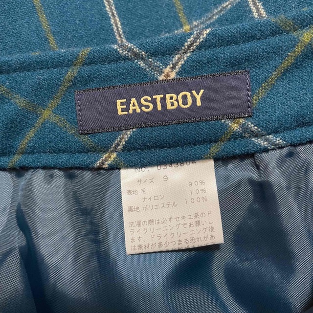 EASTBOY(イーストボーイ)の★ イーストボーイ　スリット入りチェックスカート　EASTBOY★ レディースのスカート(ひざ丈スカート)の商品写真