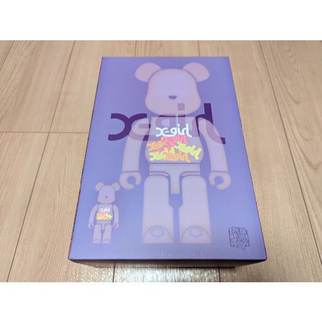 BE@RBRICK X-girl CLEAR PURPLE 100％ 400% 2023発売