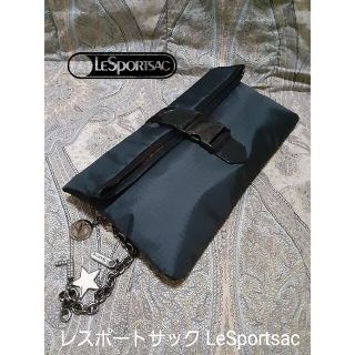 レスポートサック(LeSportsac)のレスポートサック LeSportsac 本革コンビ/クラッチバッグ(クラッチバッグ)