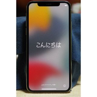 アップル(Apple)のiPhone X 256GB 白 SIMフリー バッテリー91%  本体のみ(スマートフォン本体)