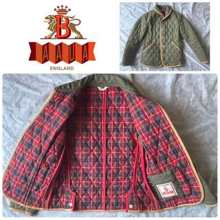 BARACUTA バラクータ　ウール　ツイードキイルティングジャケット