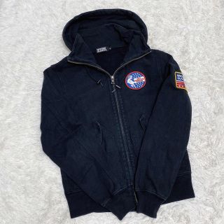 HYSTERIC GLAMOUR - ウィンダンシー ヒステリックグラマー パーカー 日本激安販壳サイト ヒステリックグラマー UNTAMED ビッグロゴ ジップパーカー ブラック M パーカー