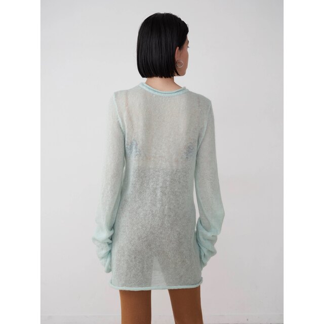 Mediam Shear Mohair Tops Aqua ラウンド www.angelfun.com.tw