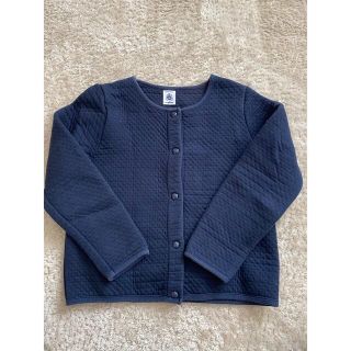 プチバトー(PETIT BATEAU)のプチバトー　キルティングカーディガン　5ans/110センチ(カーディガン)