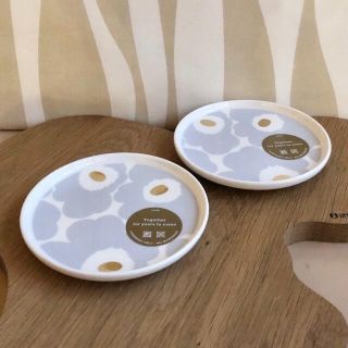 マリメッコ(marimekko)のrise様専用 新品  マリメッコ ウニッコ プレート アイシーグレー(食器)