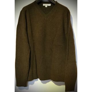 カルバンクライン(Calvin Klein)のカルバンクライン CK ニット Vネックセーター モスグリーン 深緑　訳あり(ニット/セーター)