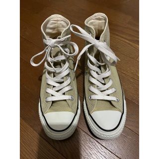 コンバース(CONVERSE)のコンバース　ベージュ　23cm ハイカット(スニーカー)