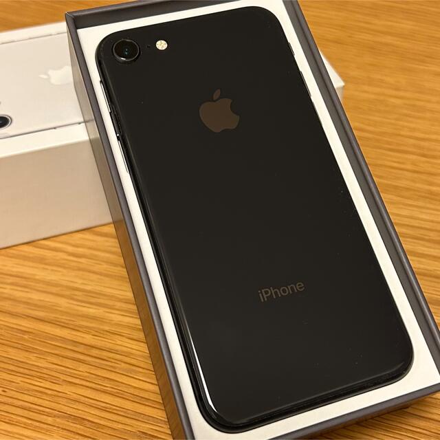 iPhone 8 スペースグレイ 64GB 美品 バッテリー交換済 www