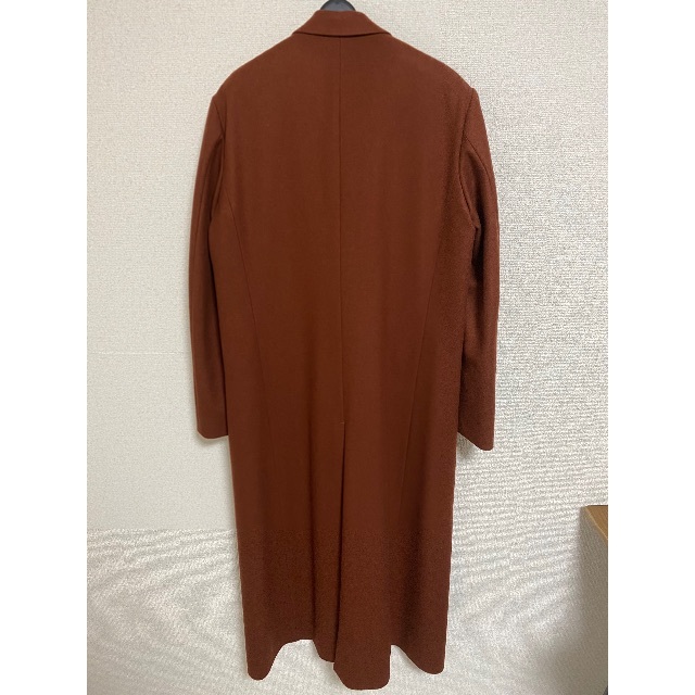 Shareef シャリーフ ロングチェスターコート テラコッタ色 珍しい 68.0