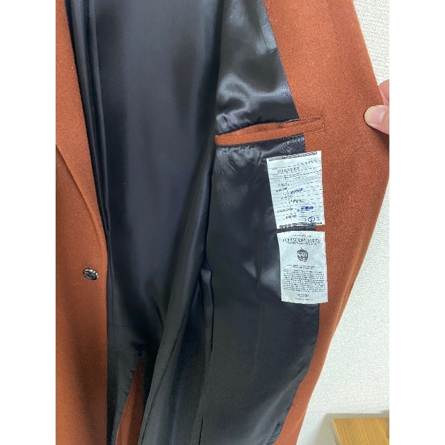 Shareef シャリーフ ロングチェスターコート テラコッタ色 www