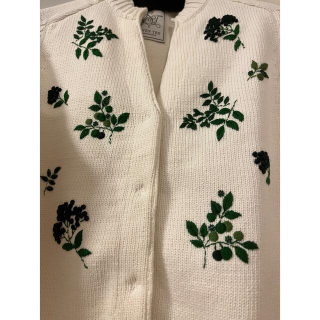 seventen フラワー手刺繍カーディガン S seventen フラワー手刺繍カーディガン S
