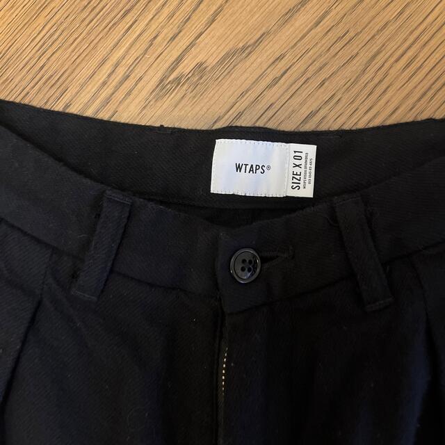 21AW WTAPS TUCK 01 TROUSERS S NAVY 3