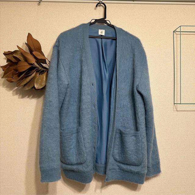 値下げ！6 roku MOHAIR SHAGGY V NECK CARDIGAN