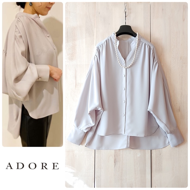 おまとめ専用 ADORE ライトジョーゼットギャザーブラウス&ジャケット