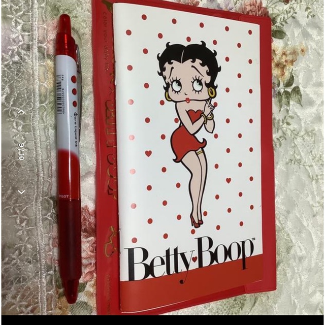 Betty Boop  キャリングケース1個　とミニノート1冊　お値下げ エンタメ/ホビーのエンタメ その他(その他)の商品写真