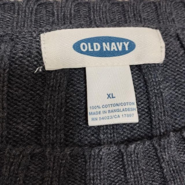 Old Navy(オールドネイビー)の【OLDNAVY】ニットセーター　XLサイズ　ライン　肉厚　ヴィンテージ メンズのトップス(ニット/セーター)の商品写真