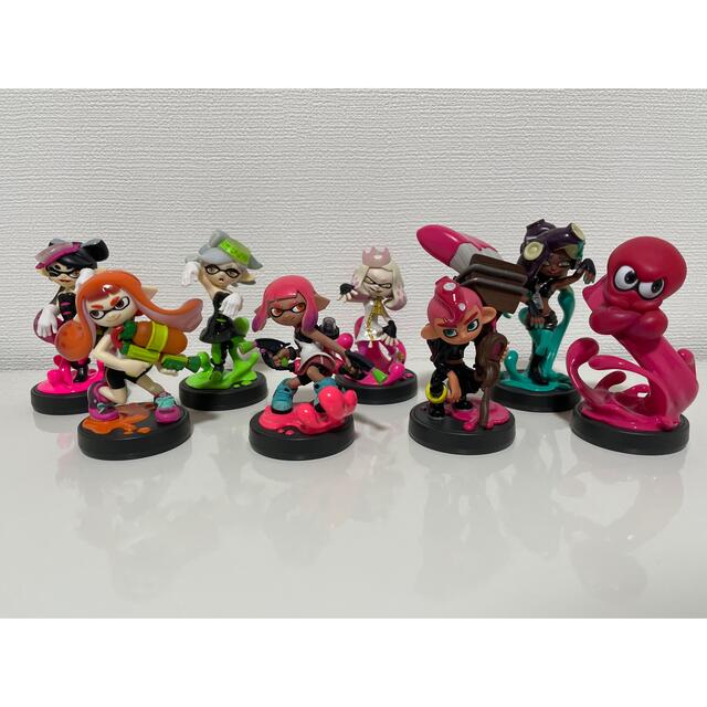 任天堂(ニンテンドウ)のスプラトゥーン amiibo 8種セット エンタメ/ホビーのフィギュア(ゲームキャラクター)の商品写真