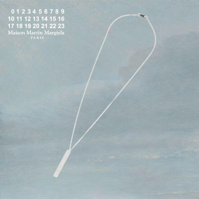 新品 Maison Margiela ナンバーロゴ シルバー ネックレス 正規品 新品 Maison Margiela ナンバーロゴ シルバー ネックレス 正規品
