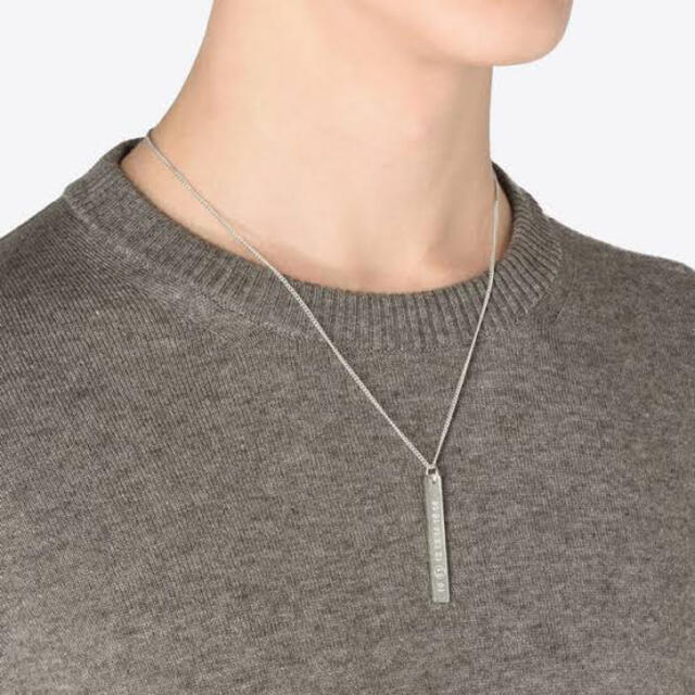 新品 Maison Margiela ナンバーロゴ シルバー ネックレス 正規品 新品 Maison Margiela ナンバーロゴ シルバー ネックレス 正規品