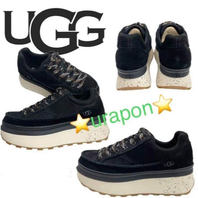 UGG(アグ)の入手困難・激レア③新品✨25.5⇒25～✨UGG✨Marin Lace✨レザー レディースの靴/シューズ(スニーカー)の商品写真