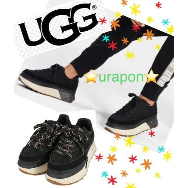 UGG(アグ)の入手困難・激レア③新品✨25.5⇒25～✨UGG✨Marin Lace✨レザー レディースの靴/シューズ(スニーカー)の商品写真