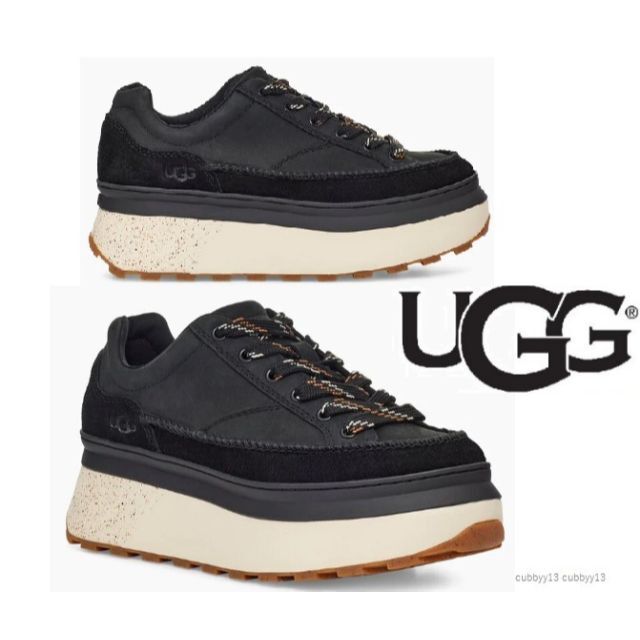 UGG(アグ)の入手困難・激レア③新品✨25.5⇒25～✨UGG✨Marin Lace✨レザー レディースの靴/シューズ(スニーカー)の商品写真