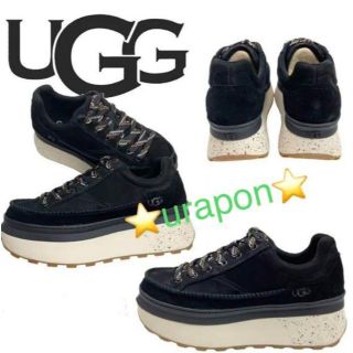 アグ(UGG)の入手困難・激レア③新品✨25.5⇒25～✨UGG✨Marin Lace✨レザー(スニーカー)