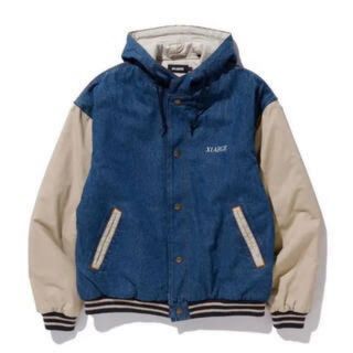 エクストララージ(XLARGE)の【美品】XLARGE HOODED VARSITY DENIM JACKET(スタジャン)