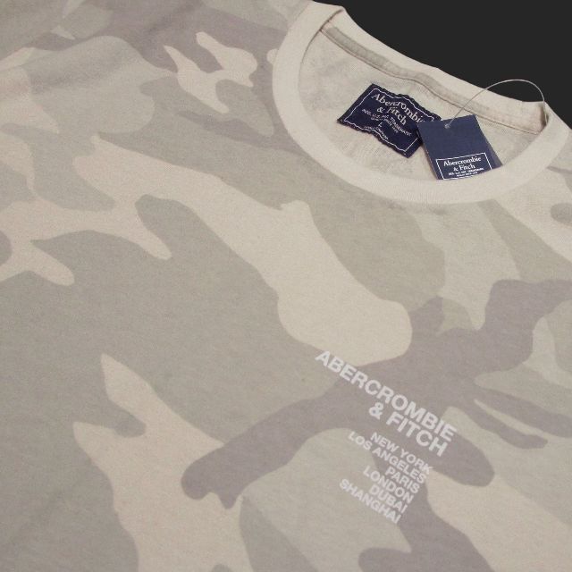 Abercrombie&Fitch(アバクロンビーアンドフィッチ)の★新品★アバクロンビー&フィッチ★カモフラ長袖Tシャツ (Beige/XL) メンズのトップス(Tシャツ/カットソー(七分/長袖))の商品写真