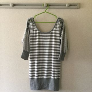 マウジー(moussy)のmoussy マウジー ボーダー チュニック ミニワンピース(チュニック)