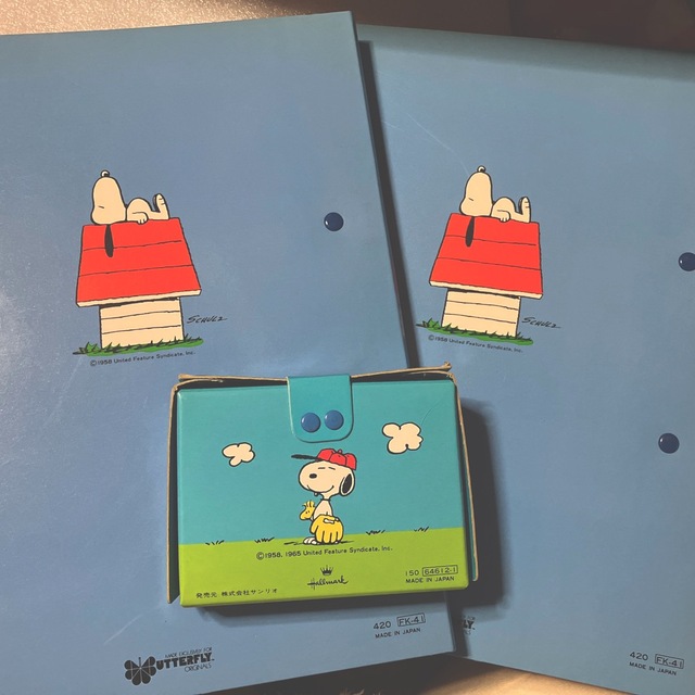 SNOOPY(スヌーピー)の【レトロ】LEVER FILE A4、小物入れ  Snoopy インテリア/住まい/日用品の文房具(ファイル/バインダー)の商品写真