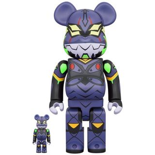 3体BE@RBRICK エヴァンゲリオン 初号機(新塗装版) 100%&400%(フィギュア)