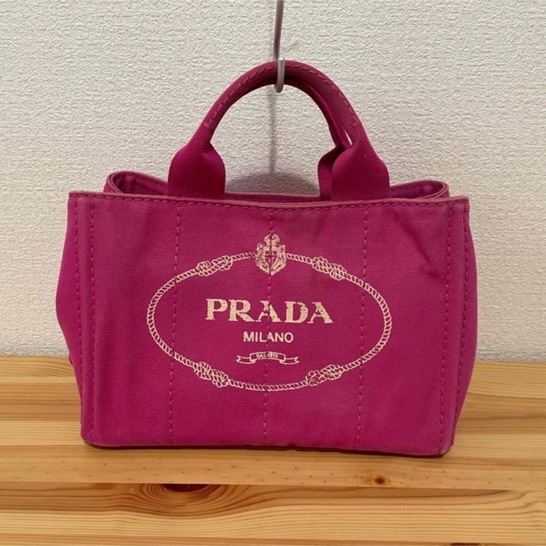 PRADA  プラダ カパナ ピンク S トートバッグ