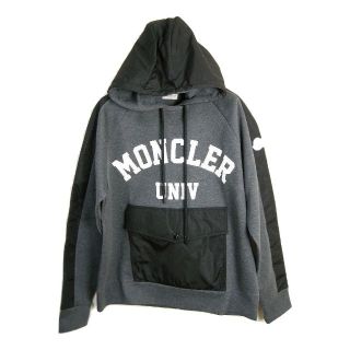 モンクレール(MONCLER)のサイズL◆新品 本物◆モンクレール ナイロン切替 スウェットパーカー メンズ(パーカー)