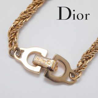 クリスチャンディオール(Christian Dior)のDior ブレスレット ツイストチェーン CDロゴ ゴールド(ブレスレット)