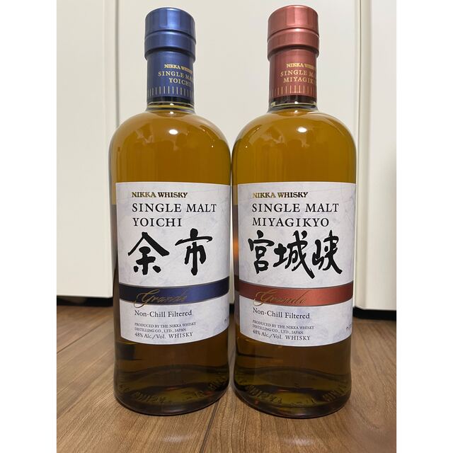 希少】宮城峡 グランデ ニッカ ウイスキー シングルモルト 48度 700ml